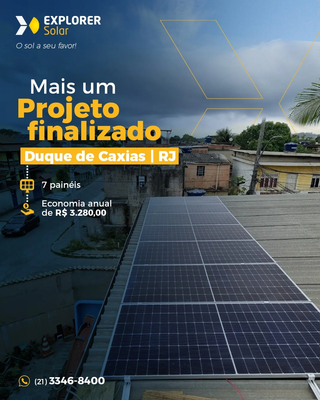 Sistema fotovoltaico — Duque de Caxias, RJ